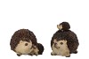 HEDGEHOG POLY WITH CHILD ASS P/1 10X7X8CM NM
