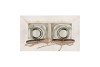 LOVE WOOD TRAY 2X BOTTLE WHITE 15X10X16CM