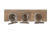 LOVE WOOD RACK 3X GLASS 11X11X13CM NM