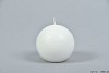 BALL CANDLE HANDMADE OF PALM OIL WHITE 7CM