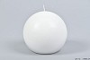 BALL CANDLE HANDMADE OF PALM OIL WHITE 11CM