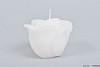 CANDLE ROSE  WHITE 8X7CM