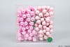 GLASS BALL POWDER PINK 20MM ON WIRE SET OF 144