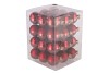 GLASS BALL COMBI DARK RED 57MM P/36