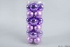 GLASS BALL 67MM COMBI LAVENDER SET OF 24