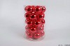 GLASS BALL 57MM SHINY RED SET OF 36