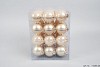 GLASS BALL 57MM COMBI CHAMPAGNE SET OF 36