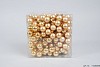 GLASS BALL ON WIRE 25MM COMBI GOLD SET OF 144