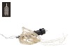 LED SILBERDRAHT 300-LED WARM WEIß + ADAPTER