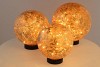 ILLUMINATED GLASS BALL D30CM