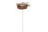 EASTER LAPWING EGG IN NEST ON PIN 5X8X50CM SET OF 25