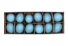EGGS CHICKEN AQUA BLUE 5X6CM SET OF 12