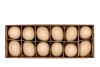 EGGS CHICKEN CREAM 5X6CM SET OF 12