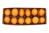 EGGS CHICKEN APRICOT 5X6CM SET OF 12