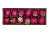 EGGS HÜHNER ANHÄNGER FUCHSIE 5X5CM PRO 12 STÜCK