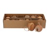 EGGS CHICKEN HANGER BROWN 5X5CM SET OF 12