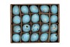 EGGS QUAIL AQUA BLUE 2.5X3.5CM SET OF 60