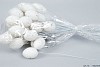 EASTER STICK-INS EGG ON WIRE WHITE 4X3X24CM SET OF 48