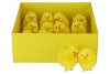 EASTER CHENILLE CHICK YELLOW 7X5X9CM SET OF 12