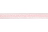 RIBBON FLOWERS PINK/WHITE 4CM A 15 METER