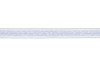 RIBBON FLOWERS BLUE/WHITE 4CM A 15 METER