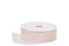 LINT TRANSPARANT ROZE/WIT 2,5CM PER 20 METER