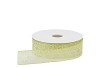 LINT TRANSPARANT GROEN/WIT 2,5CM PER 20 METER