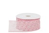 LINT TRANSPARANT ROZE/WIT 4CM PER 20 METER