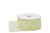 RIBBON TRANSPARENT GREEN/WHITE 4CM PER 20 METER