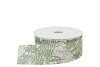 LINT BLADEREN WIT/GROEN 4CM PER18 METER
