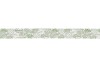 LINT BLADEREN WIT/GROEN 4CM PER18 METER