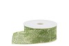 RIBBON LEAFS GREEN 4CM A 18 METER