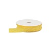 RUBAN POINTS JAUNE/BLANC 1.8CM PAR 20 MÈTRES