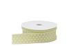 RUBAN POINTS VERT/BLANC 3.2CM PAR 20 MÈTRES