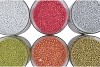 GARNISH PEARLS DECO RED 4-8MM P/4LTR NM