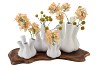 AGLIO MAT WHITE VASE 20X25CM