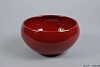BOWL SPHERE SHADED HIGH WINE RED 21X11CM