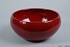 BOWL SPHERE SHADED HIGH WINE RED 26X12CM