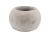 CONCRETE GREY POT SPHERE 14X10CM