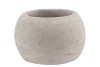CONCRETE GREY POT SPHERE 16X12CM