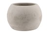 CONCRETE GREY POT SPHERE 20X16CM