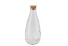 GLAS MET KURK FLES OPEN 15X34CM