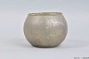 GLASS SPHERE SHADED ROYALE SILVER 16X12CM