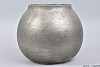 GLASS SPHERE SHADED ROYALE SILVER 24X21CM