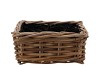 RATTAN SQUARE BOWL BASKET 24X24X11CM