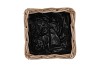 RATTAN SQUARE BOWL BASKET 24X24X11CM