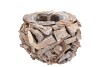 NATURE PLANTER DRIFTWOOD POT WHITE 20X14CM