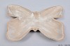 WOODEN BOWL BUTTERFLY NATURAL 30X23CM