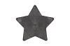 MELAMINE GREY BOWL STAR 28X28X4CM