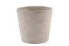 CONCRETE GREY POT ROUND GREY 17X16CM